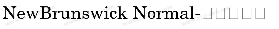 NewBrunswick Normal字体转换